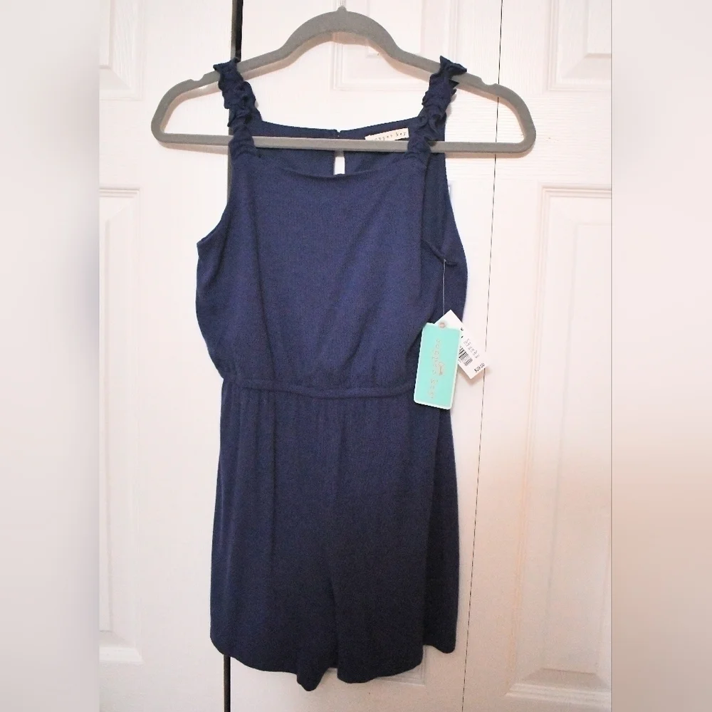 Copper Key Girl's Navy Blue Romper Size L